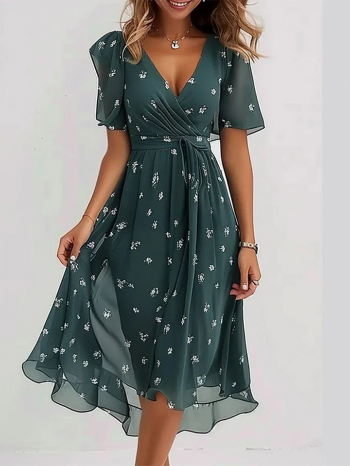 LAVINA™ – Vibrant Boho Midi Dress - Maison Léa &amp; Lou