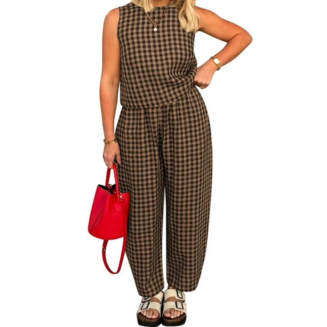 SHANIAH™ – Loose Fit Pocket Crop Top &amp; Pants Set
