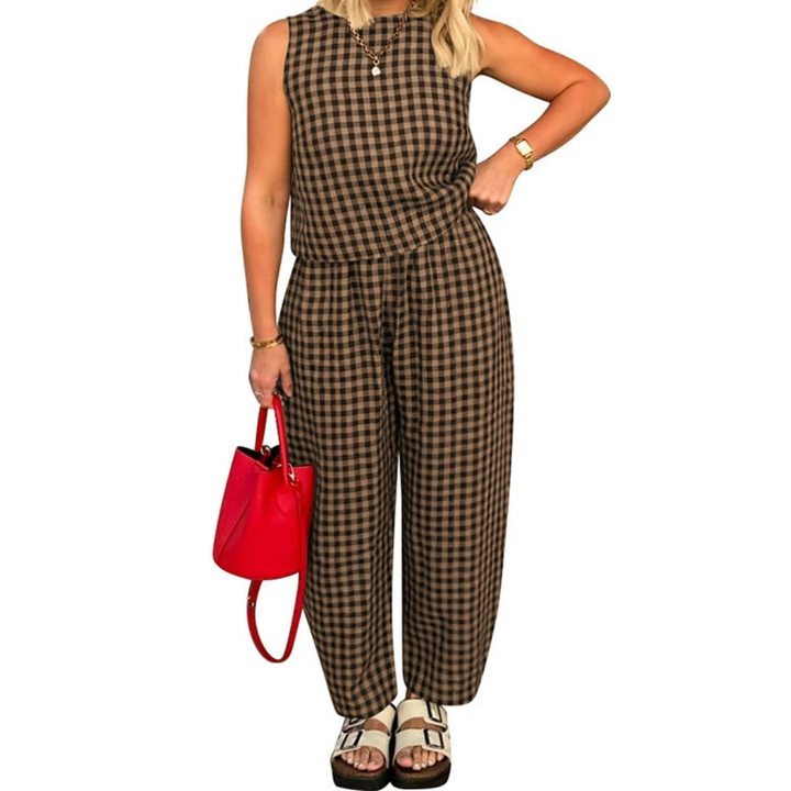 SHANIAH™ – Loose Fit Pocket Crop Top &amp; Pants Set