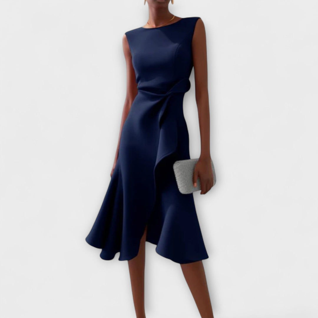 MARISSA™ –  Elegant Wrap-Style Sleeveless Dress - Maison Léa &amp; Lou