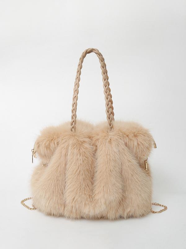 CHARLOTTE™ - Versatile Plush Velvet Shoulder Tote Bag - Maison Léa &amp; Lou