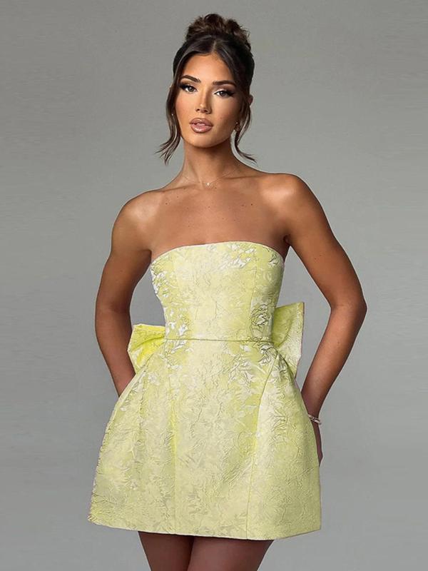 CAROLINE™ - Elegant Strapless A-Line Tube Dress for Summer & Dating - Maison Léa & Lou
