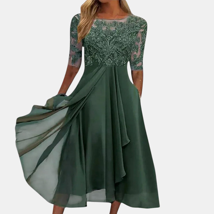 Rhonda™ | Elegant Lace Dress - Maison Léa &amp; Lou