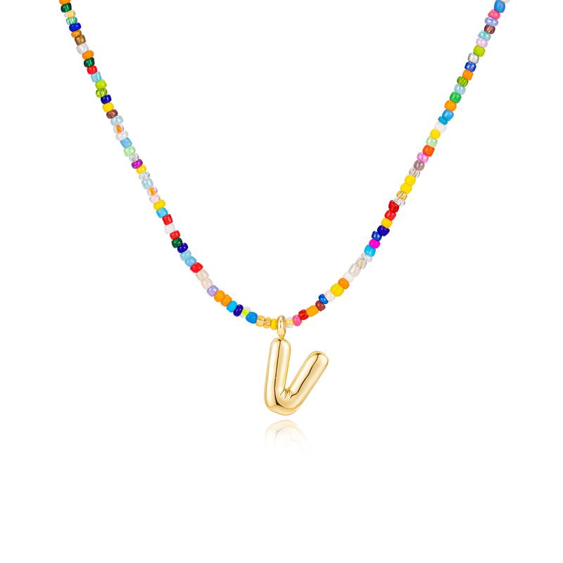 MACY™ - Colorful Bubble Letter Necklace - Maison Léa &amp; Lou