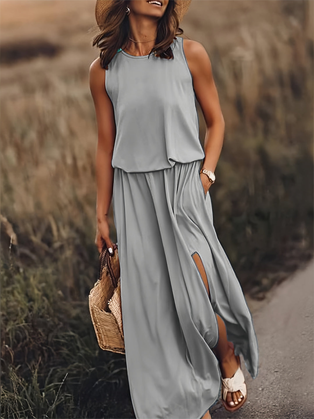 Lilje™ | Comfortable Dress with pockets - Maison Léa &amp; Lou
