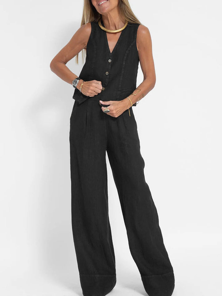 Aira™ | Tailored Vest Two-Piece Set - Maison Léa &amp; Lou