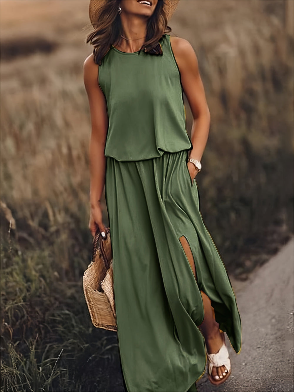Lilje™ | Comfortable Dress with pockets - Maison Léa & Lou