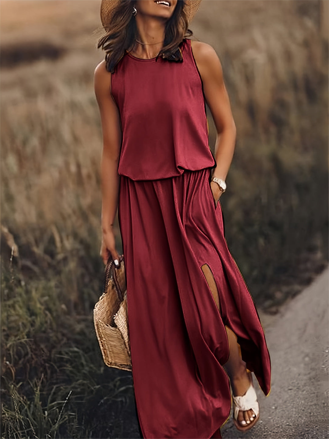 Lilje™ | Comfortable Dress with pockets - Maison Léa &amp; Lou