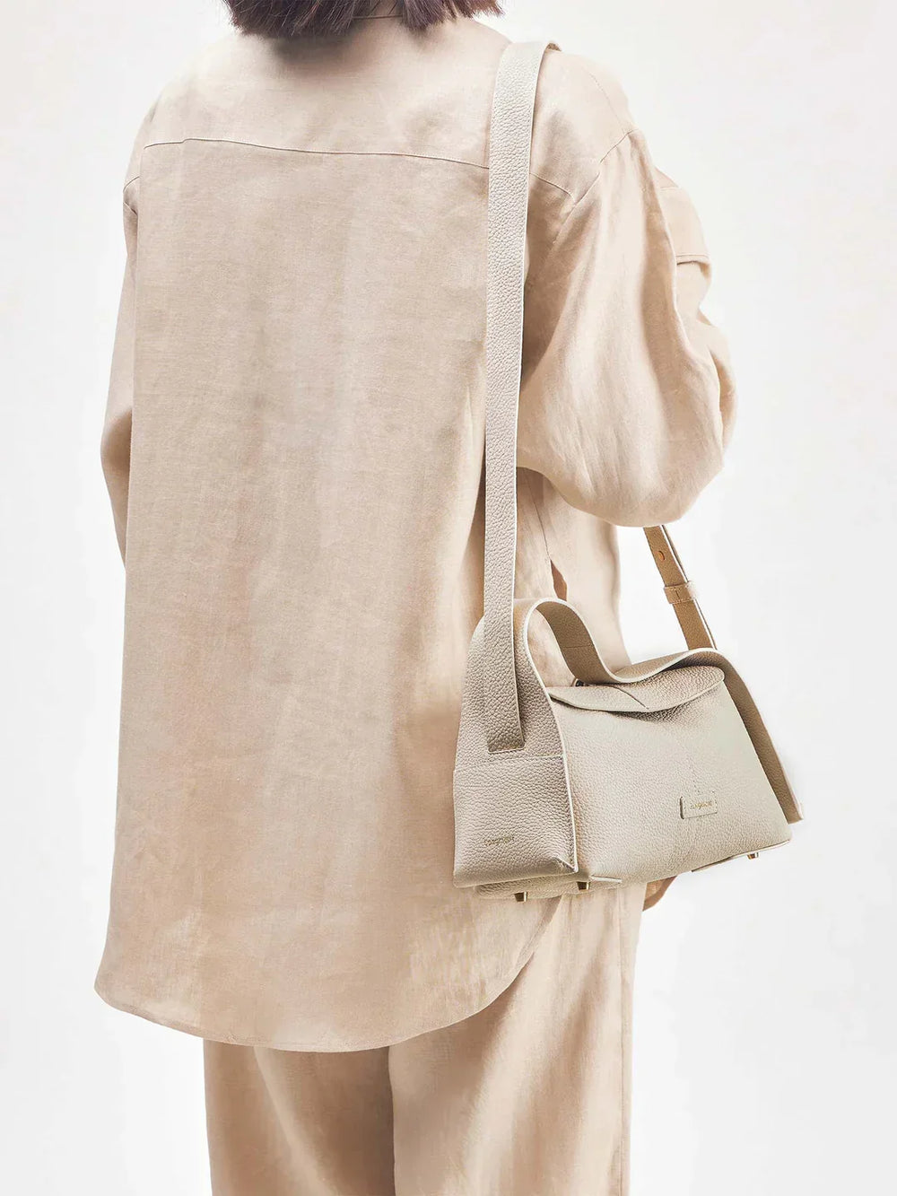 Small Lioré Roof Bag - Ivory - Maison Léa & Lou