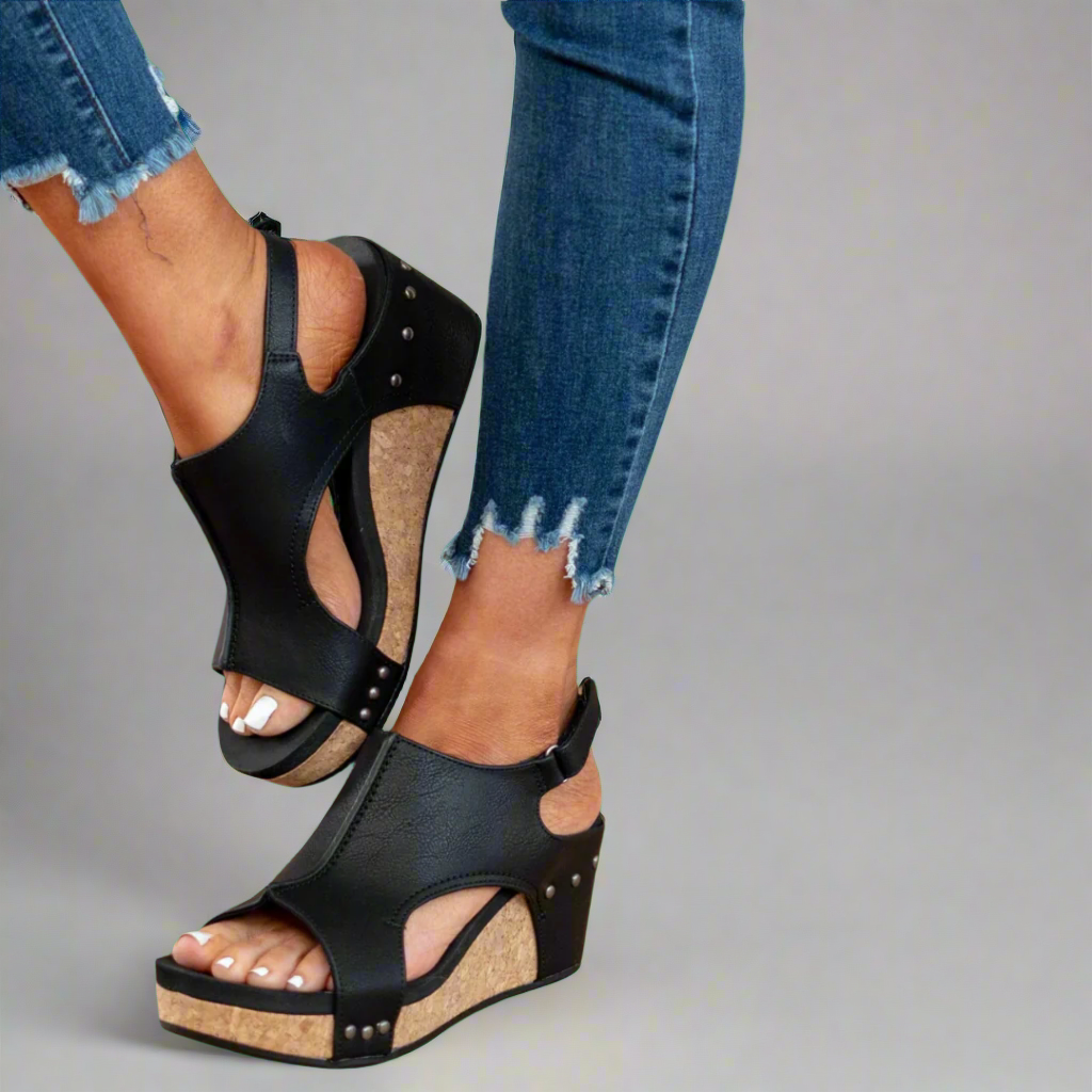 LUARYA™ - Everyday Comfort Cork Wedge Sandals - Maison Léa & Lou