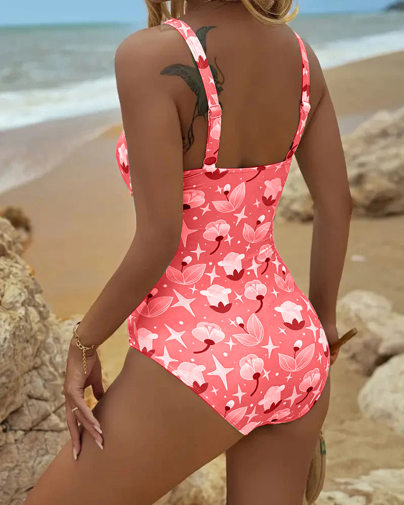 Clara™ | One Piece Printed Tankini - Maison Léa &amp; Lou