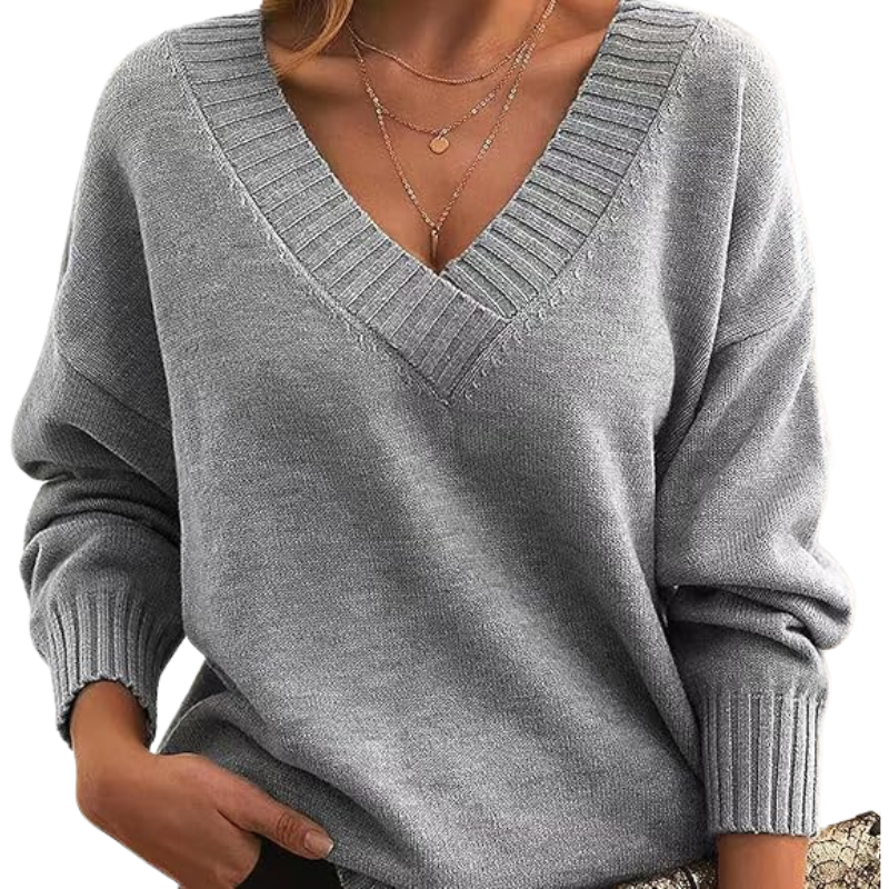 LILLIAN™ - Lightweight V-Neck Sweater - Maison Léa &amp; Lou