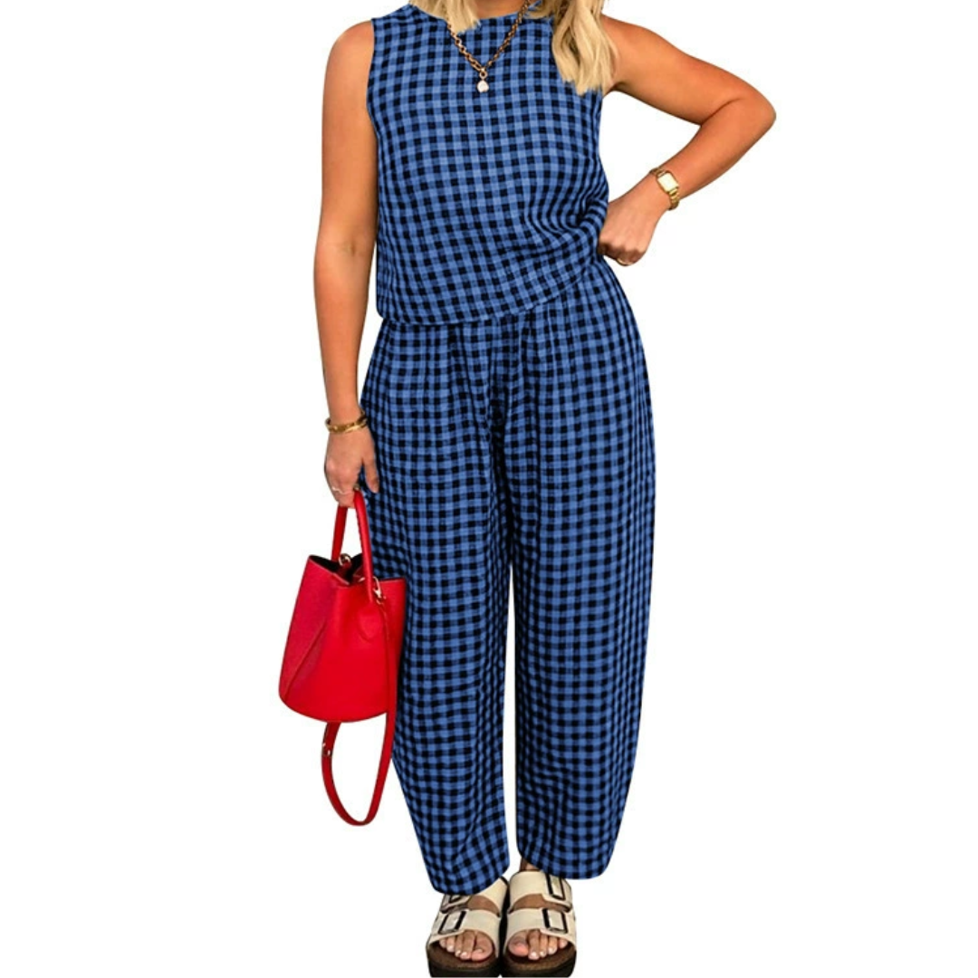 SHANIAH™ – Loose Fit Pocket Crop Top &amp; Pants Set