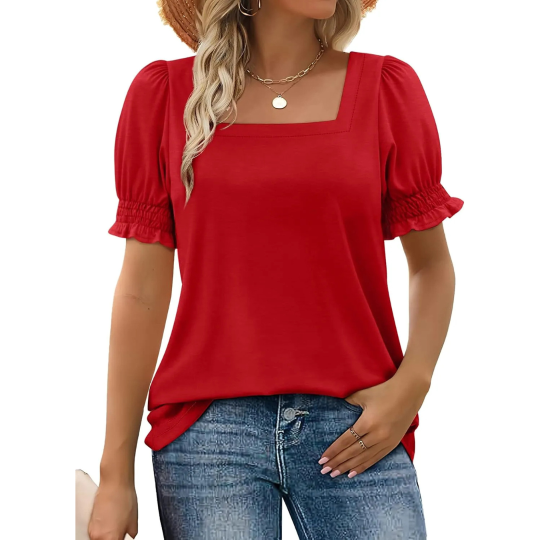JOSEPHINE™ - Lightweight Ruffle Sleeve Summer Essential - Maison Léa &amp; Lou