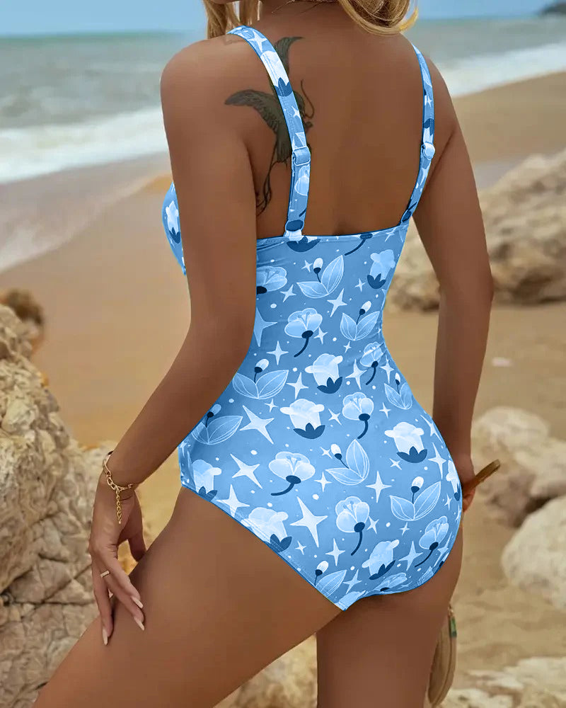 Clara™ | One Piece Printed Tankini - Maison Léa &amp; Lou