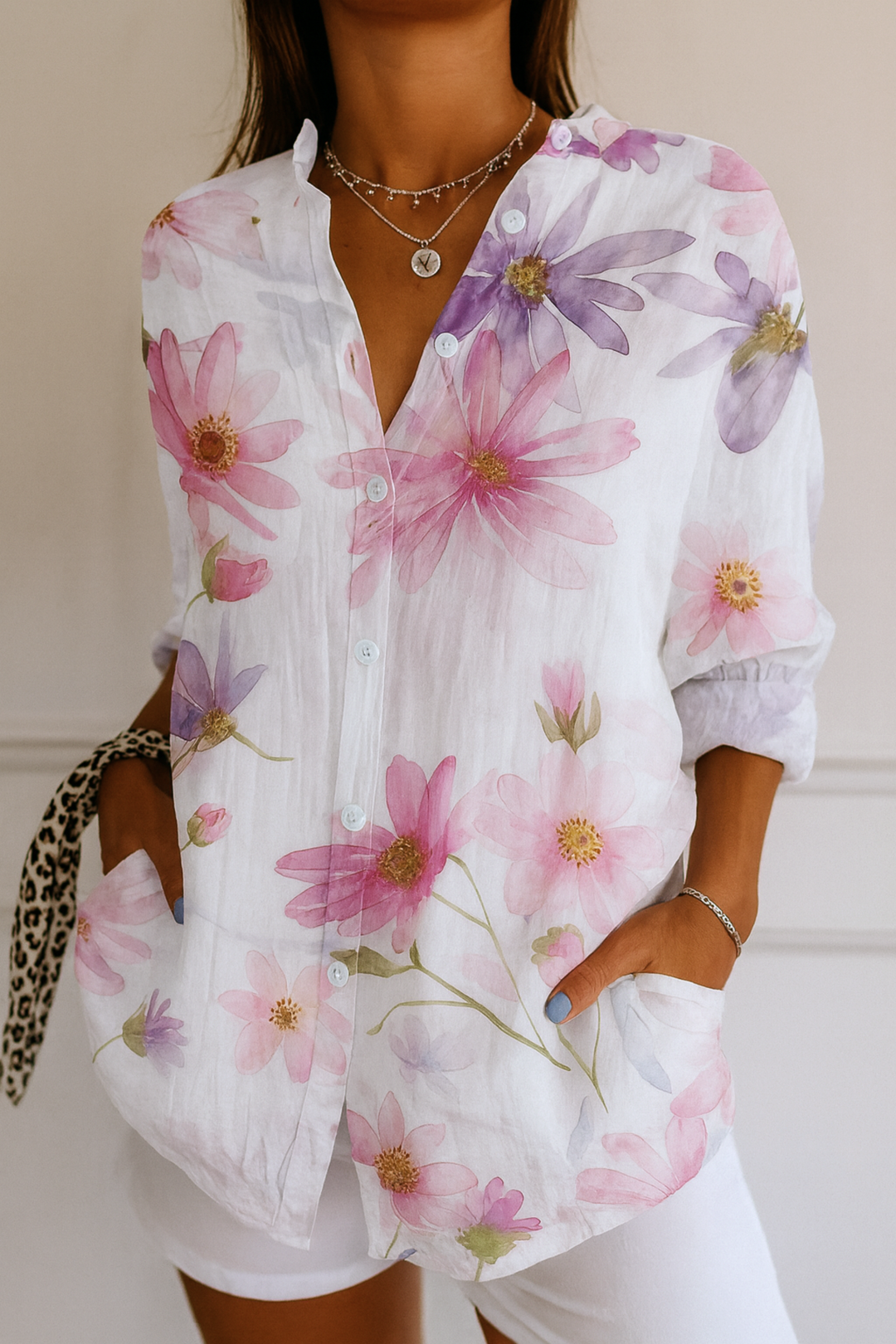 Astra | Blusa a Motivo Colorato
