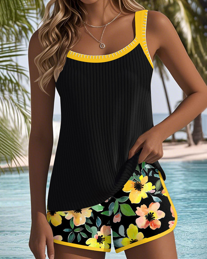Matilda™ | Two Piece Beach Tankini Pants - Maison Léa &amp; Lou