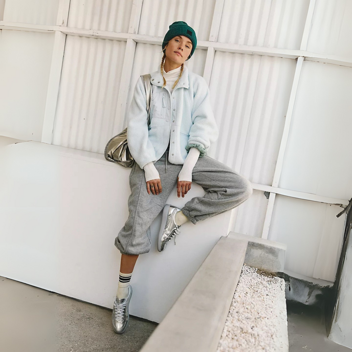 MANCY™ - Casual Button Down Cropped Jacket - Maison Léa &amp; Lou