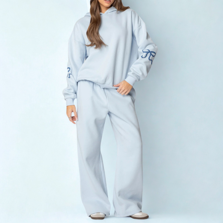 TAMINA™ - Casual Oversized Sweatshirt and Wide Leg Pants - Maison Léa &amp; Lou