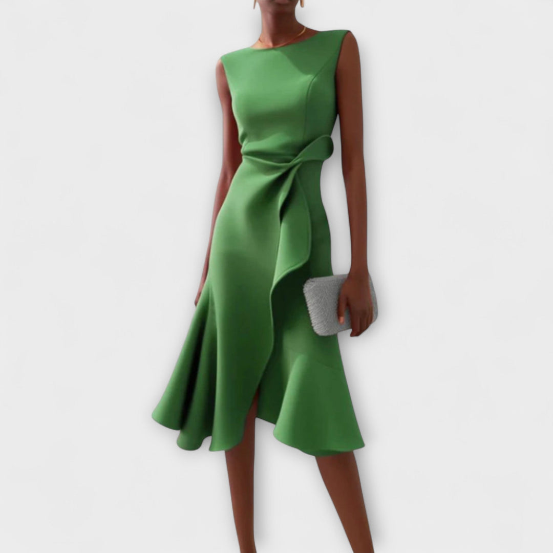 MARISSA™ –  Elegant Wrap-Style Sleeveless Dress - Maison Léa &amp; Lou