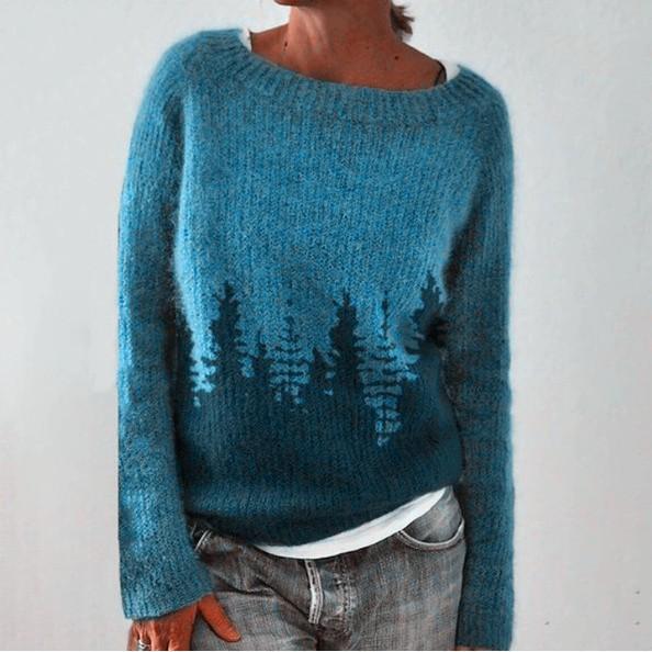 Nevaeh - Retro Scandinavian knitted sweater - Maison Léa & Lou