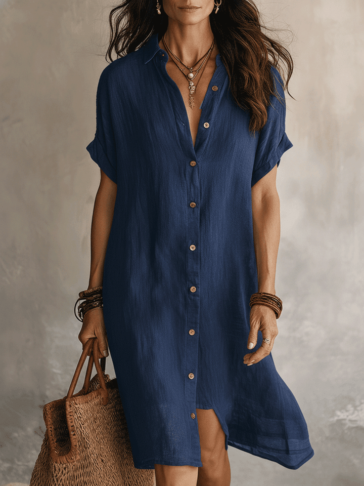 Céleste™ | Effortless Summer Shirt-Dress - Maison Léa &amp; Lou