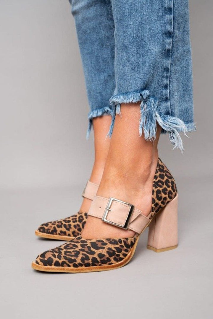 Ilana™ | Tacchi a blocco con stampa leopardata audace