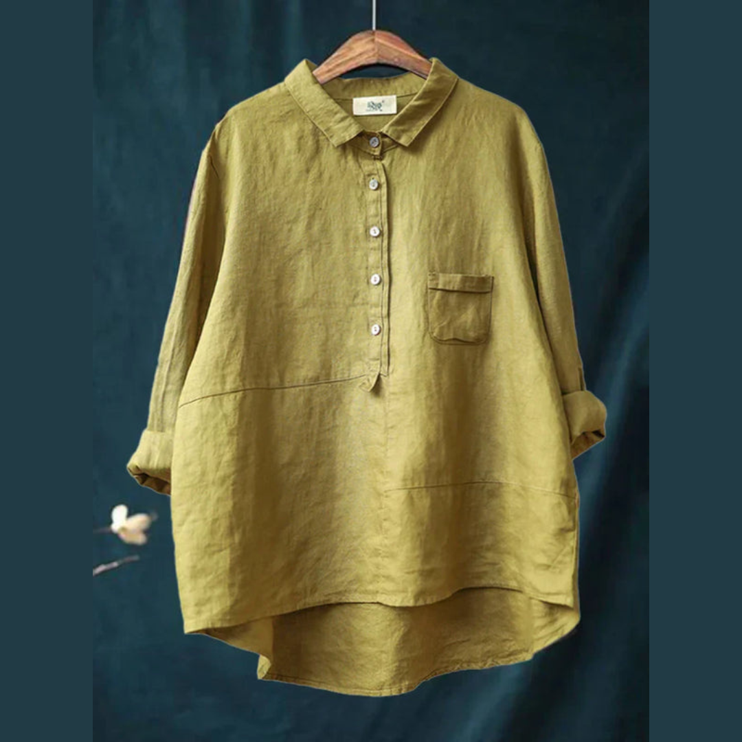 CECILIE™ | Timeless Cotton Button-Up - Maison Léa & Lou