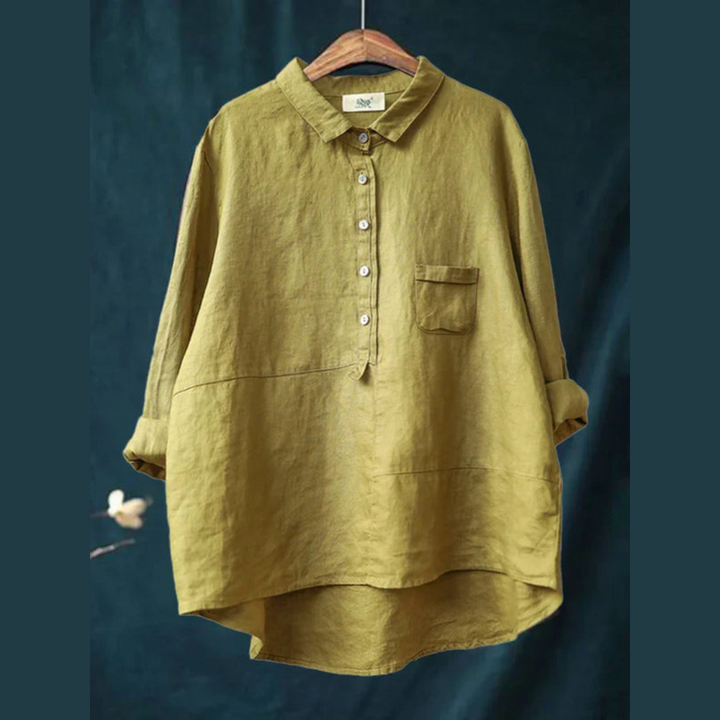 CECILIE™ | Timeless Cotton Button-Up - Maison Léa &amp; Lou