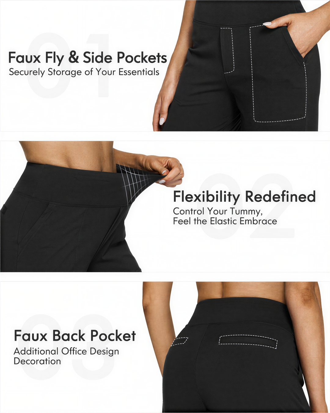 WHITNEY™ - Comfortable High-Waist Wide Leg Pants for Yoga and Outdoor Fun