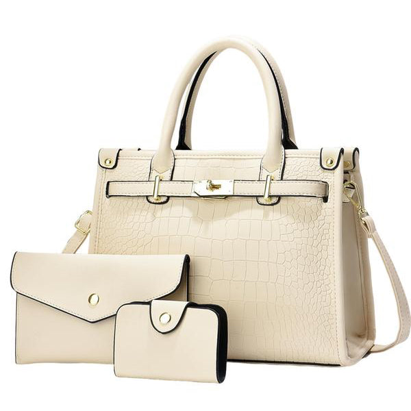 ALENOR™ | Crocodile Large Capacity Handbag Set - Maison Léa &amp; Lou
