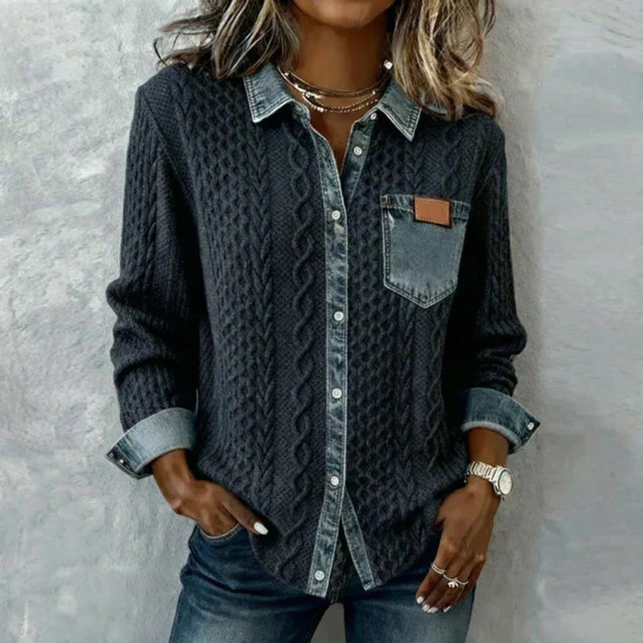 Élise™ | Elegant Button-Up Shirt - Maison Léa & Lou