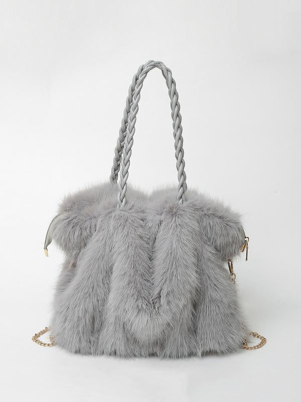 CHARLOTTE™ - Versatile Plush Velvet Shoulder Tote Bag - Maison Léa &amp; Lou
