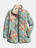 Elara | Quilted Floral Print Jacket - Maison Léa & Lou