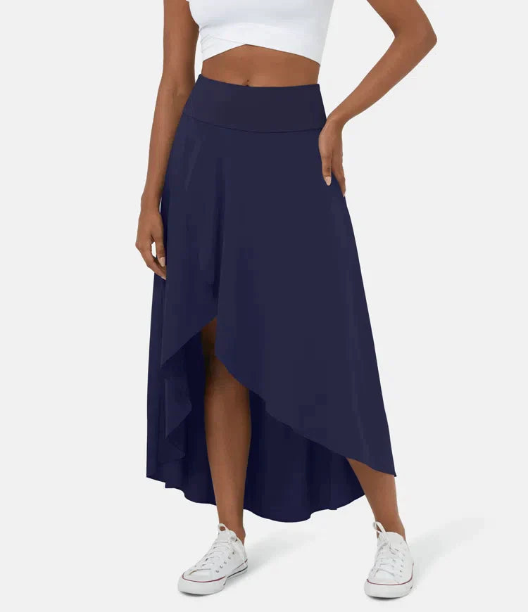 AMELIE™ - Elegant Asymmetric Midi Skirt - Maison Léa &amp; Lou