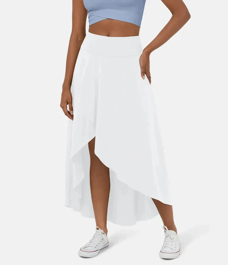 AMELIE™ - Elegant Asymmetric Midi Skirt - Maison Léa &amp; Lou
