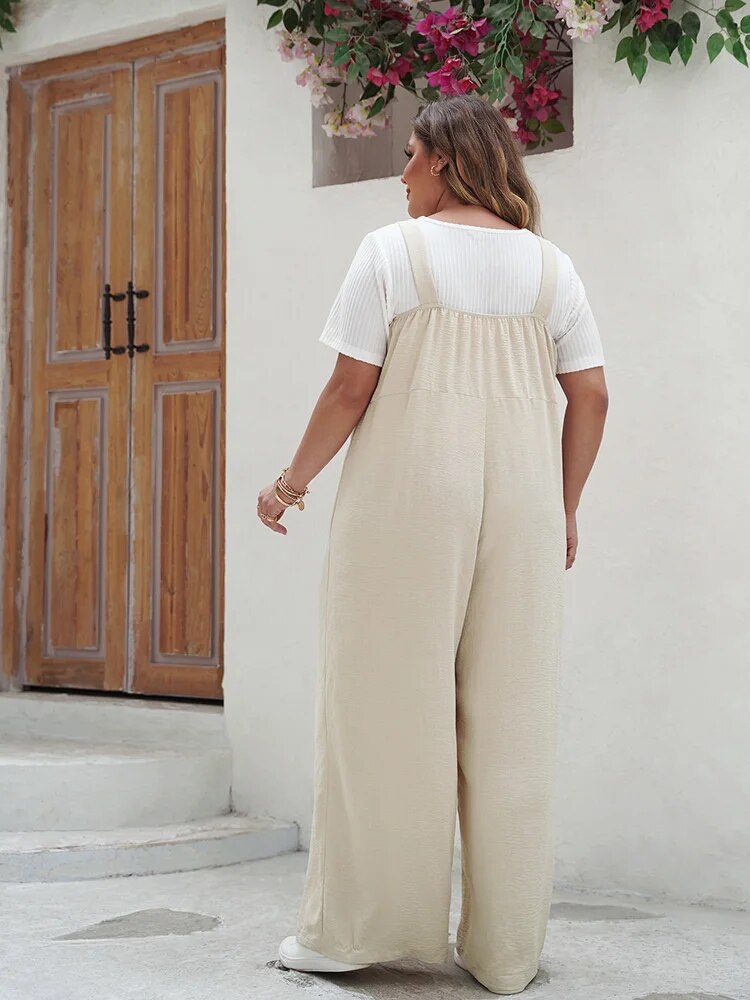 Charlotte™ | Komfortabel Jumpsuit Med brede Bukseben - Maison Léa & Lou