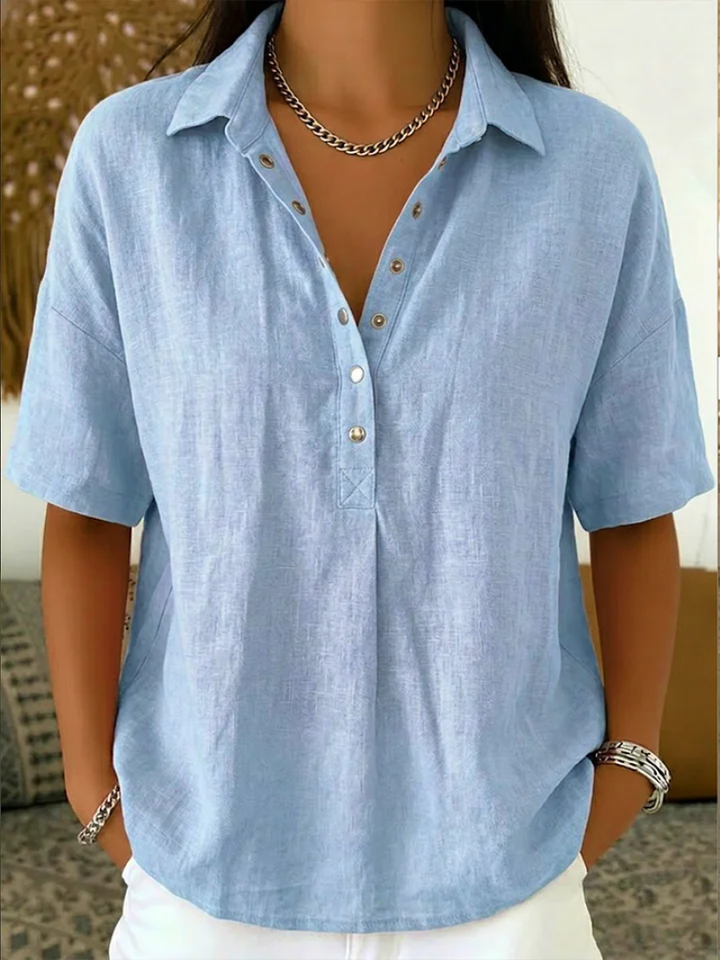 Willow™ |  Timeless Relaxed Blouse - Maison Léa &amp; Lou