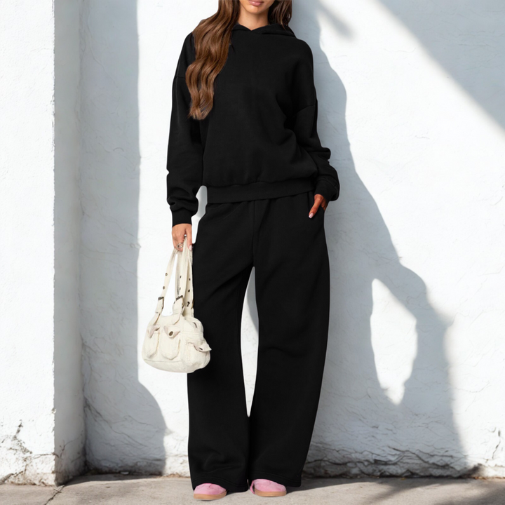 TAMINA™ - Casual Oversized Sweatshirt and Wide Leg Pants - Maison Léa &amp; Lou