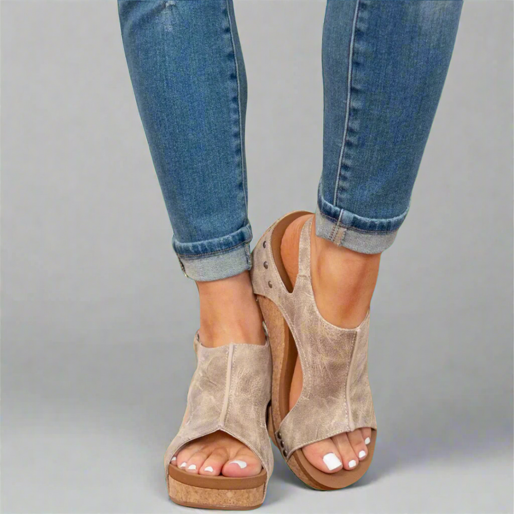 LUARYA™ - Everyday Comfort Cork Wedge Sandals - Maison Léa & Lou