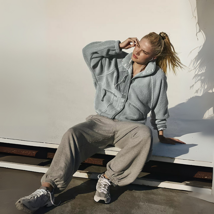 MANCY™ - Casual Button Down Cropped Jacket - Maison Léa &amp; Lou