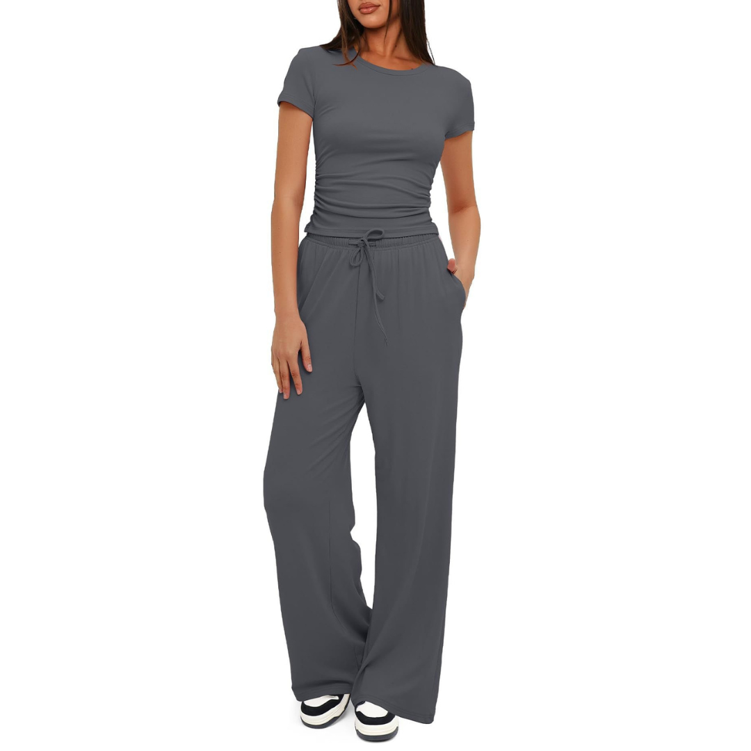 GLORIA™ – Cozy Bell Bottom Loungewear Set - Maison Léa &amp; Lou