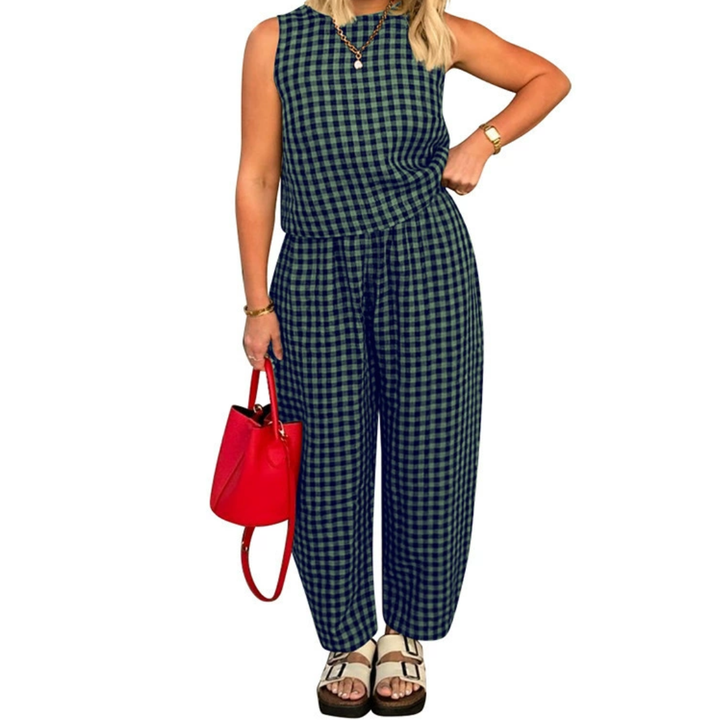 SHANIAH™ – Loose Fit Pocket Crop Top &amp; Pants Set