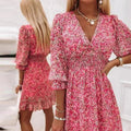 Abigail - Elegant Floral Dress - Maison Léa & Lou