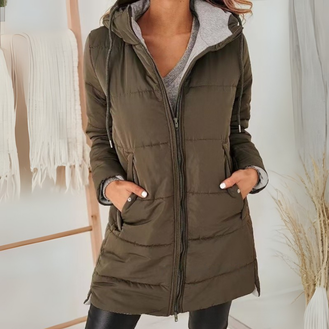 YILA™ - Casual Hooded Puffer Down Jacket - Maison Léa & Lou
