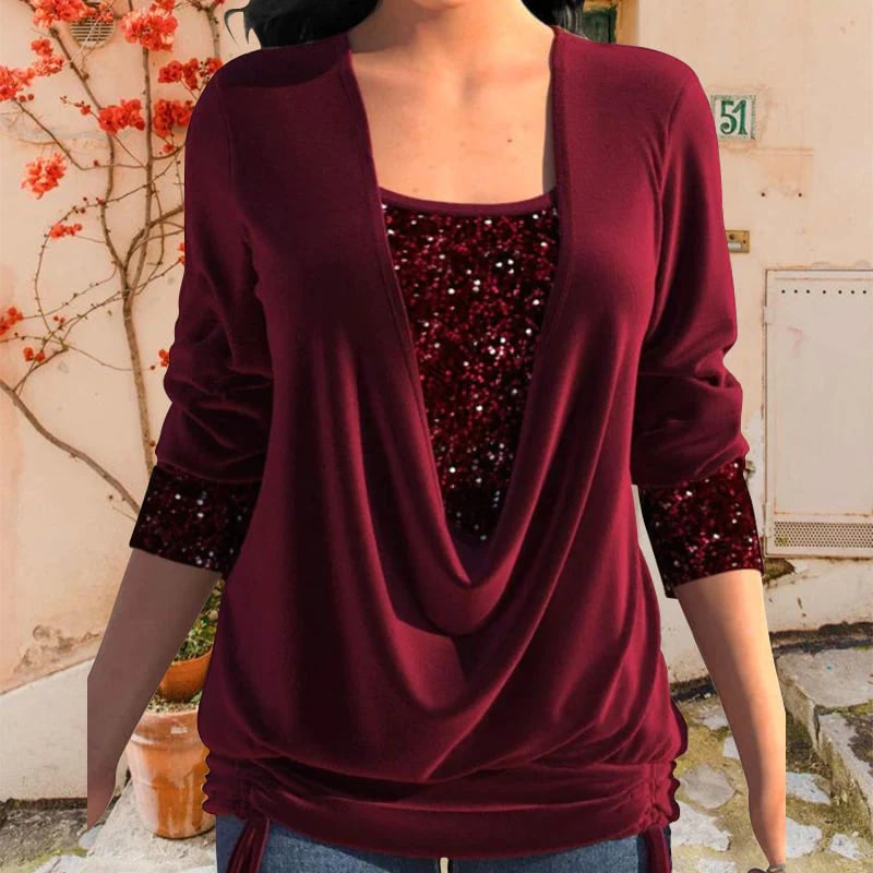 MERET™ | Comfortable Glitter Top - Maison Léa & Lou