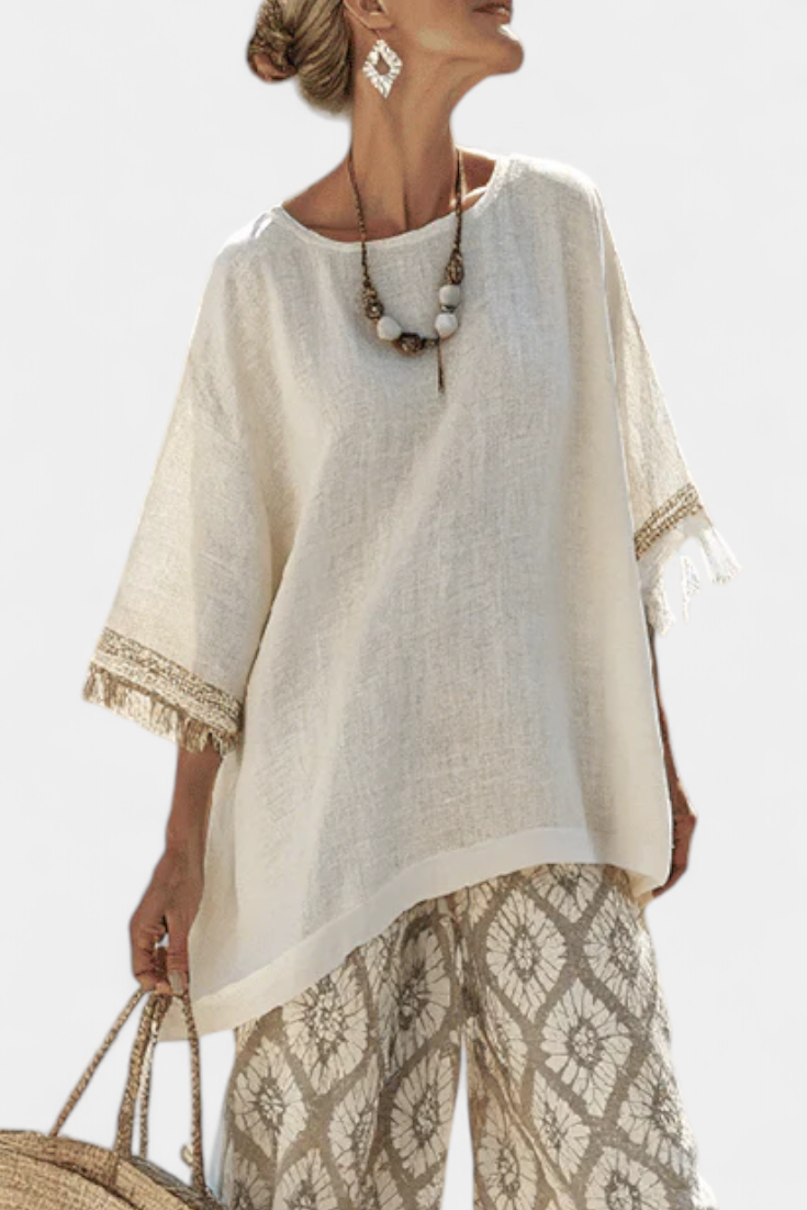 Alverra | Sophisticated Top & Casual Pants Set - Maison Léa & Lou