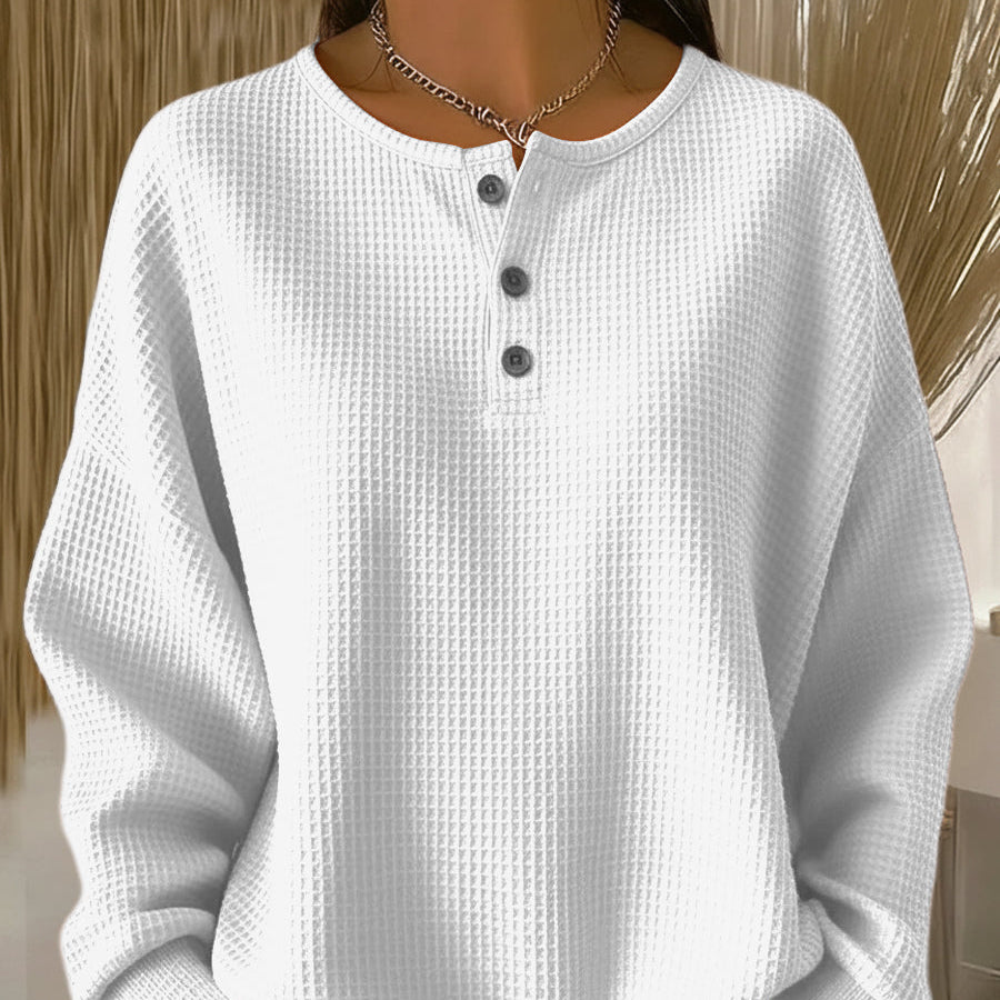 LEAH™  | Stylish Button Sweater - Maison Léa & Lou