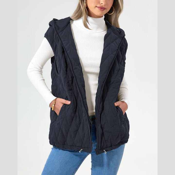 LIAM™ - Cozy Sleeveless Hooded Winter Coat with Pockets - Maison Léa &amp; Lou