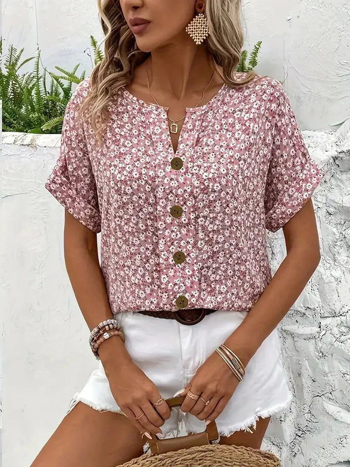 Wolena | Blusa Wildflower Notch